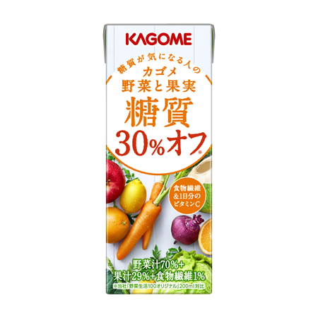 野菜と果実糖質30%オフ
