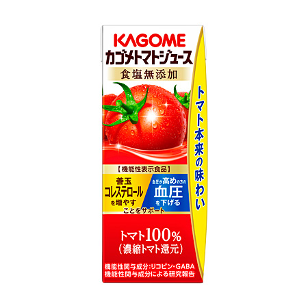 カゴメトマトジュース食塩無添加（リーフパック200ml 紙） 