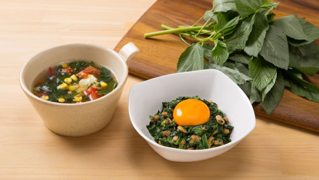 モロヘイヤの栄養価と、簡単モロヘイヤスープ＆納豆和えの作り方