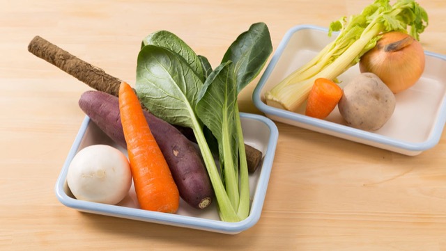 ディップ作りに必要な材料は、メイン野菜・香味野菜・つなぎ野菜・水の4つだけ！