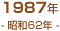 1987年(昭和62年)