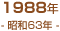 1988年(昭和63年)