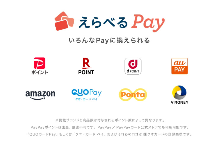 えらべるPay 500円分 5,000名様