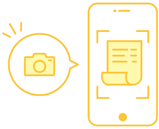対象商品の購入レシートを撮影してアップロード！解析完了後に、