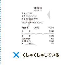 くしゃくしゃしている