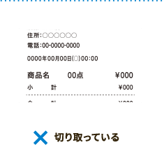 切り取っている