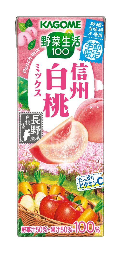 カゴメ野菜生活100 信州白桃ミックス