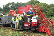 Harvesting demonstration by KTH in August 2017