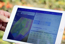 Tablet device able to predict the timing of the harvest