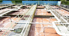 Aeration tank for wastewater treatment