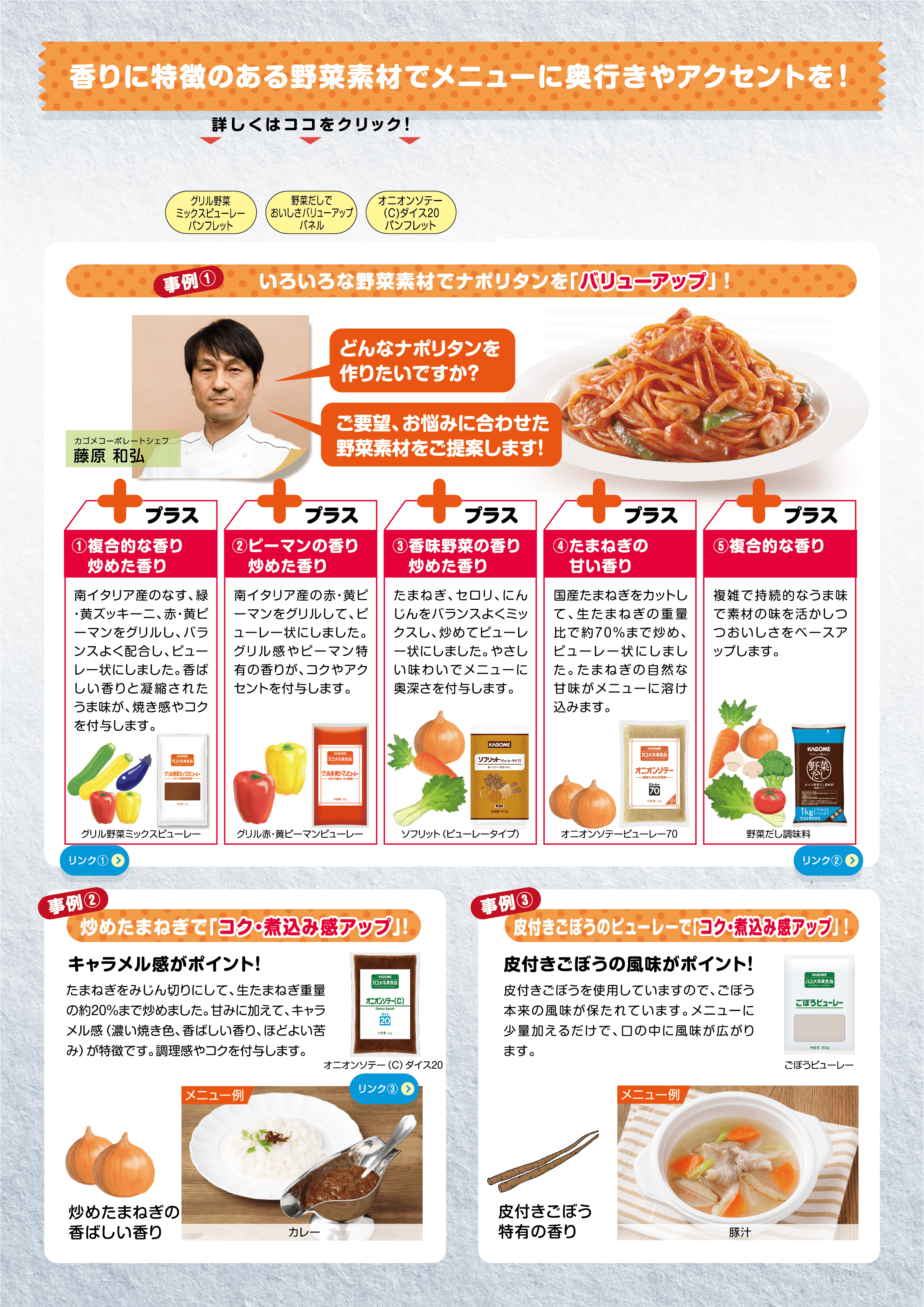 香りで料理にコクやアクセントを！