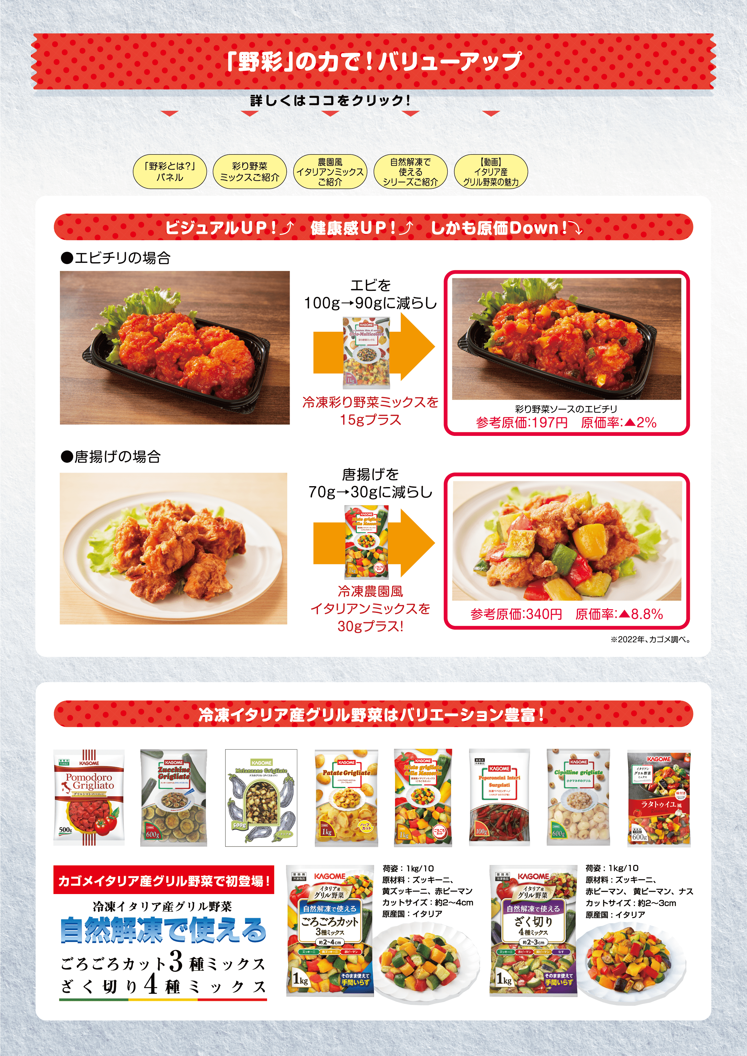 「野彩」の力でバリューアップ