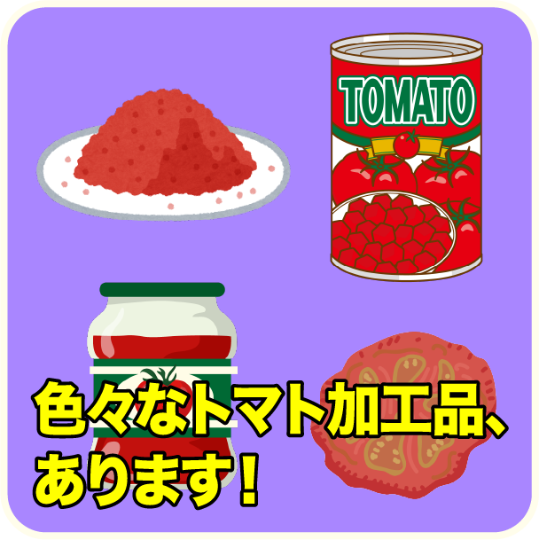 色々なトマト加工品、あります!