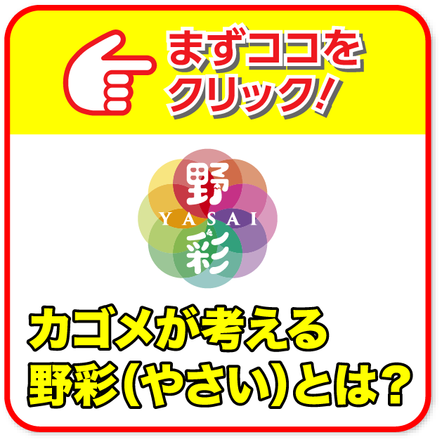カゴメが考える「野彩（やさい）」とは？