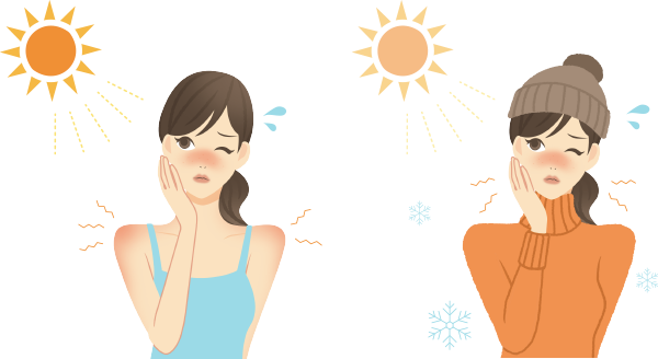 紫外線は夏に比べると量は減っているものの、冬でも地表まで到達しています。