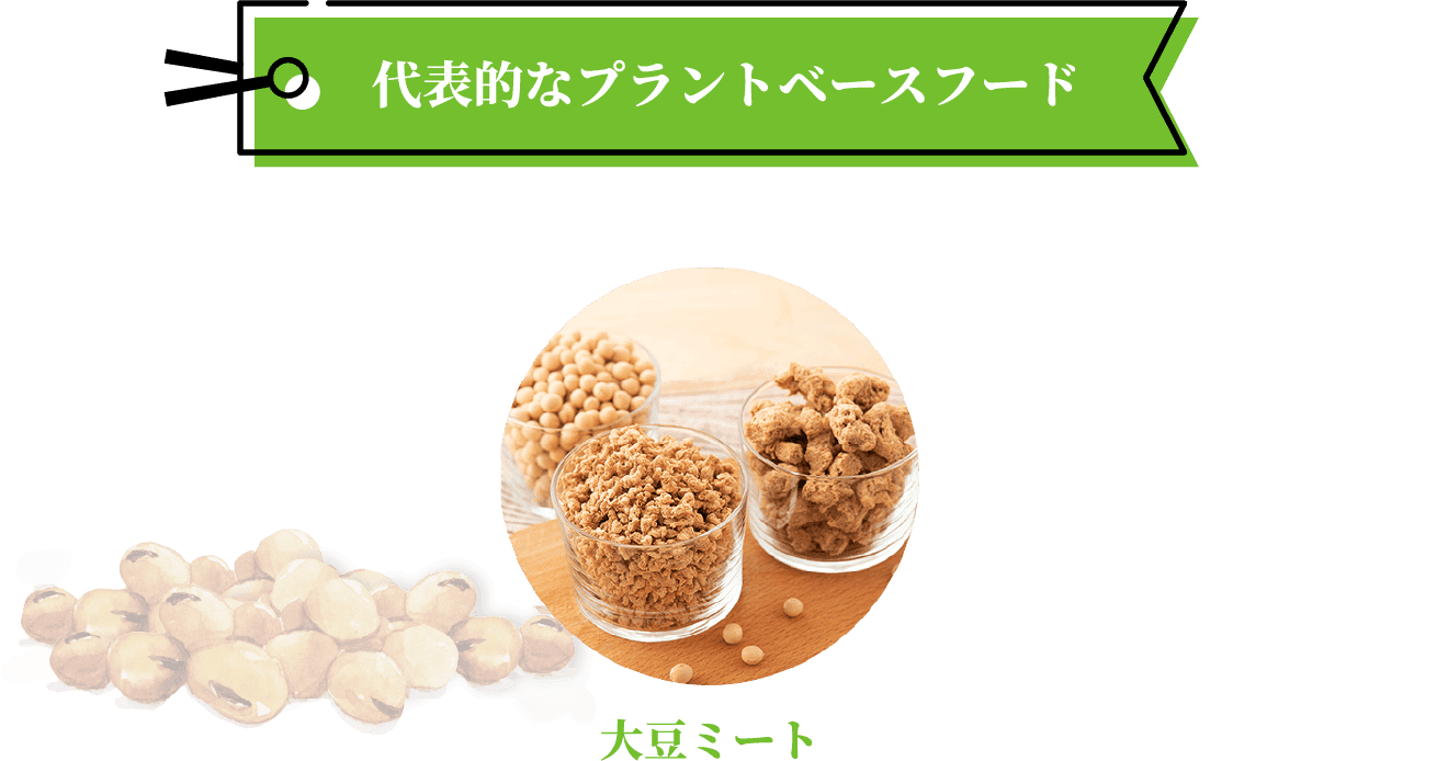 代表的なプラントベースフード