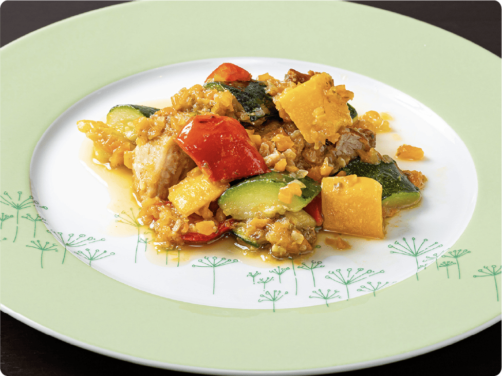 イタリア南部 イタリア産グリル野菜と豚肉のピニャータ