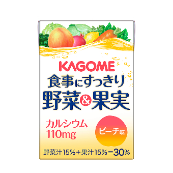 食事にすっきり野菜&果実CAピーチ味