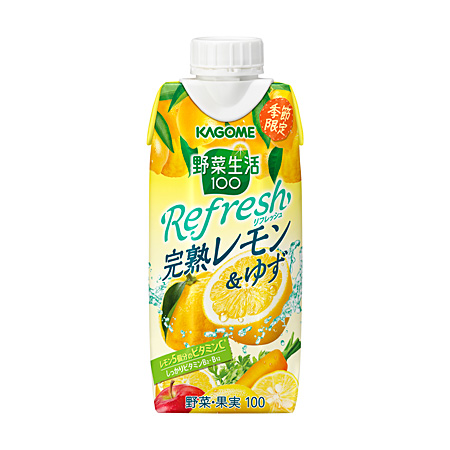 野菜生活１００ Refresh 完熟レモン＆ゆず