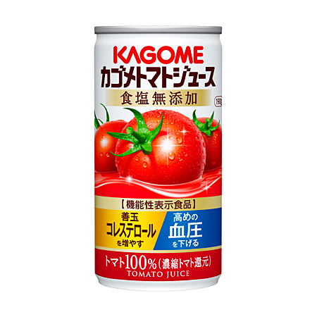 カゴメトマトジュース 食塩無添加 190g