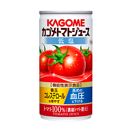 カゴメトマトジュース低塩（190g 缶）