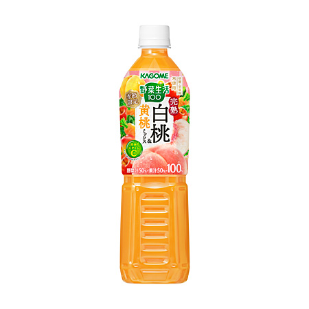 野菜生活100 完熟白桃&黄桃ミックス 野菜生活100 完熟白桃&黄桃ミックス