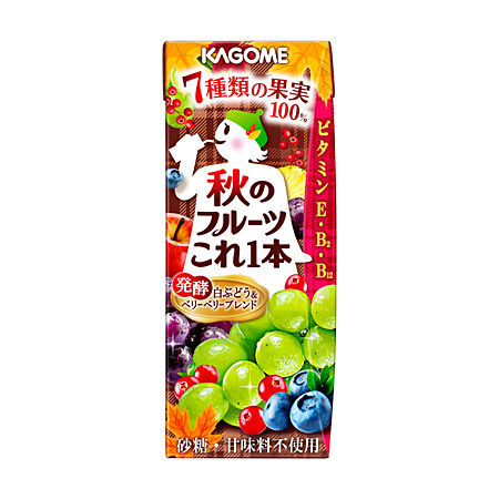 秋のフルーツこれ一本 発酵白ぶどう&ベリーベリーブレンド