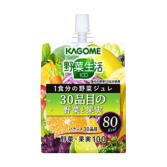 野菜生活１００ １食分の野菜ジュレ３０品目の野菜と果実