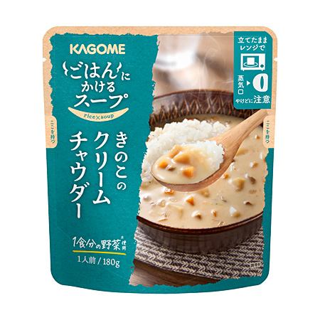 ごはんにかけるスープ きのこのクリームチャウダー