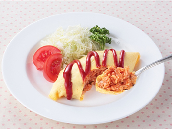 高リコピンケチャップのオムライス