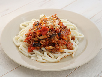 ごろっと野菜のミートうどん