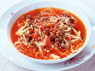 トマト スープ パスタ