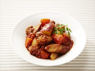 冬野菜と鶏肉のトマト煮 しょうが風味（浜内先生監修）