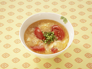 トマトたっぷり中華スープ