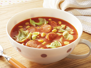 電子レンジで簡単!野菜スープ