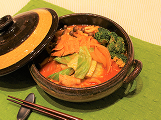 電子レンジで簡単!野菜鍋
