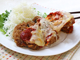 お惣菜アレンジ トマトチーズとんかつ カゴメ株式会社