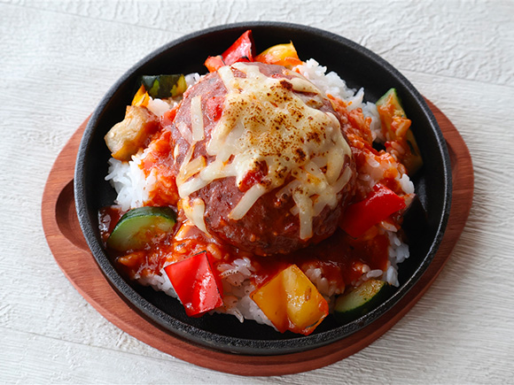 にんにく香る旨トマチーズハンバーグ