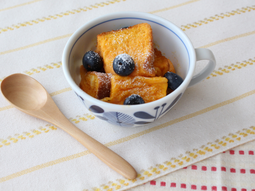 朝食に！マグカップフレンチトースト（野菜生活200?使用）