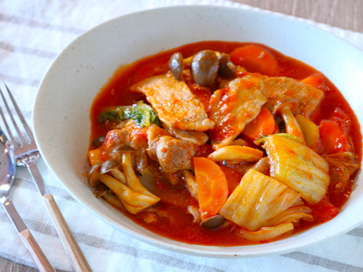 豚肉と白菜のトマト煮