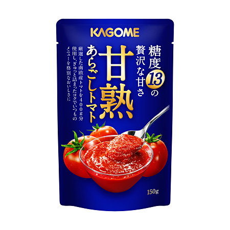 注目！カゴメのトマトソース甘熟あらごしトマト