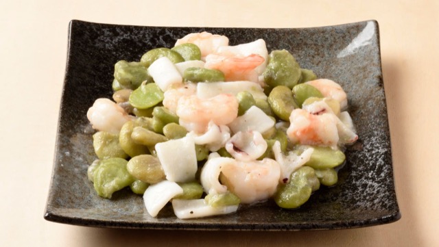 そら豆と海鮮炒めのレシピ そら豆と海鮮炒めのレシピ