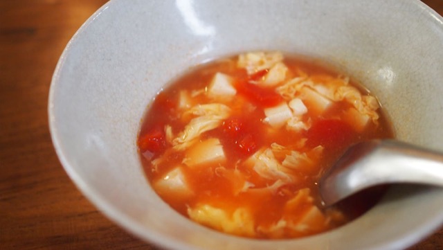 トマトの酸辣湯のレシピ