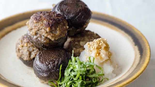 椎茸の肉詰め　おろし醤油のレシピ