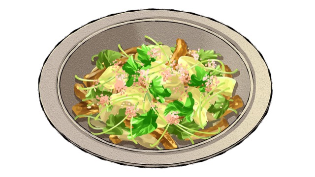 三つ葉と白菜の和風サラダのレシピ