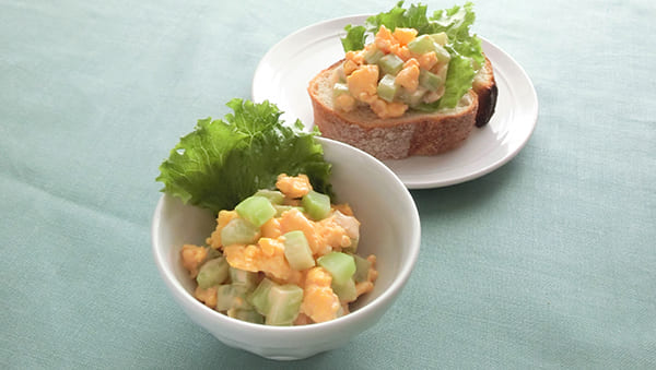 ブロッコリーと炒り卵のタルタルサラダのレシピ