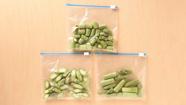 保存用袋に入れて冷凍庫で保存