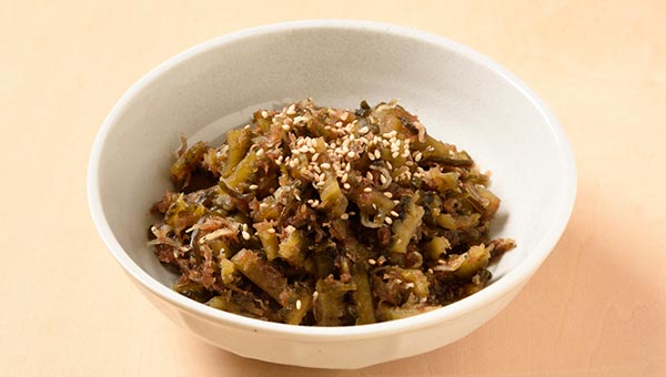 白ごまを入れて完成