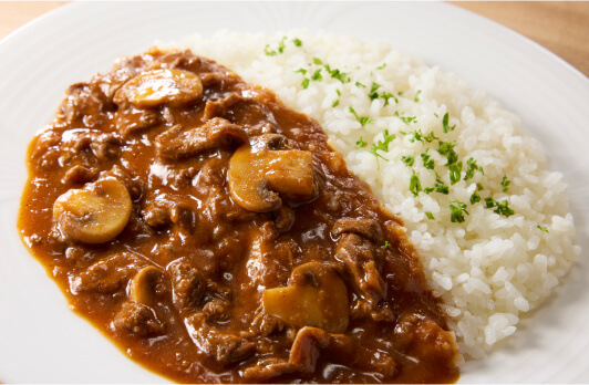 洋食店のハヤシライス