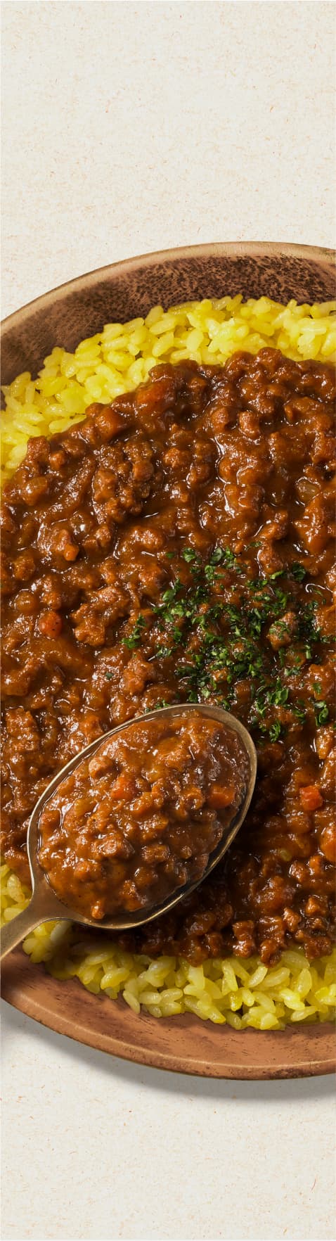 大豆ミートのキーマカレー